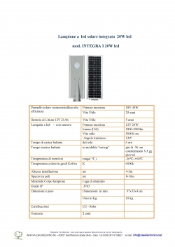 mod. INTEGRA I 20W Led